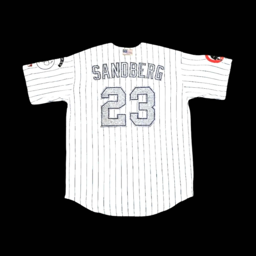 Ryne Sandberg Chicago Cubs Jersey Harry Caray Hey Hey Edition RARE New Stitched